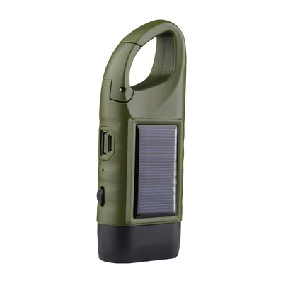 Emergency Light Outdoor Lighting Power – UV fənərlər - military-green-model-hand-crank-generator-power-bank-function