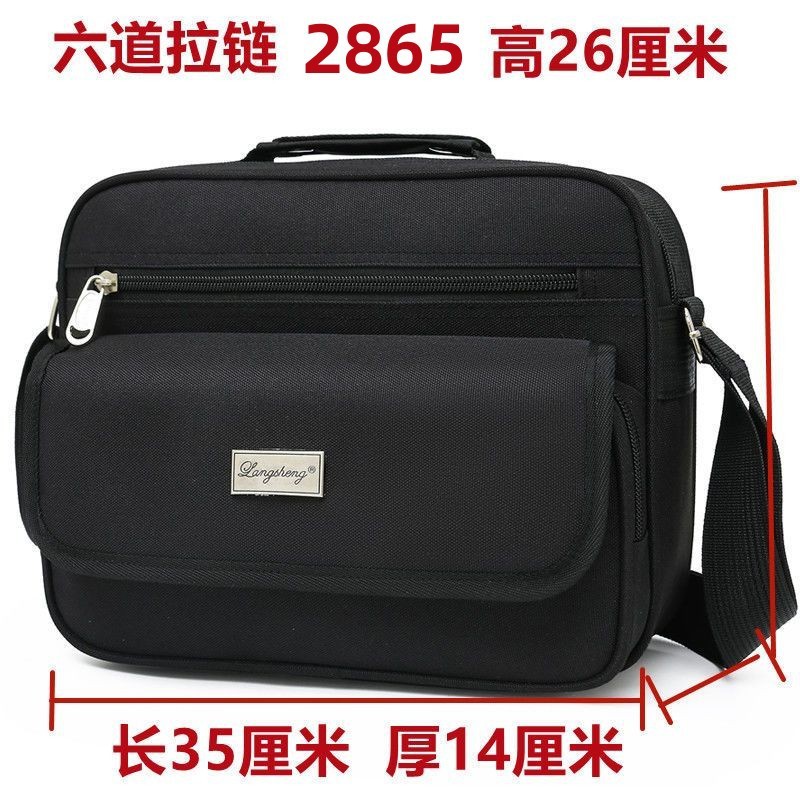 Bolso de hombro para hombre de tela Oxford engrosada para hombre Bolso de mensajero de gran capacidad casual Bolso para hombre Bolso de mano Cartera multicapa