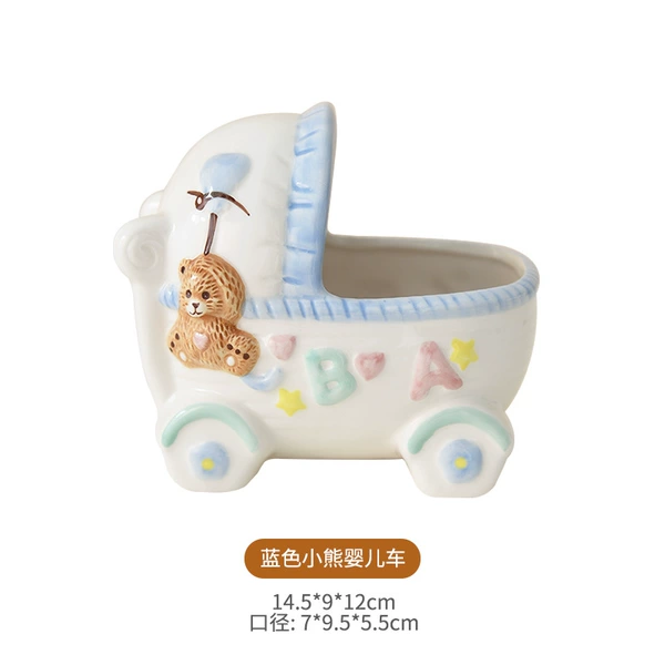 Blue stroller