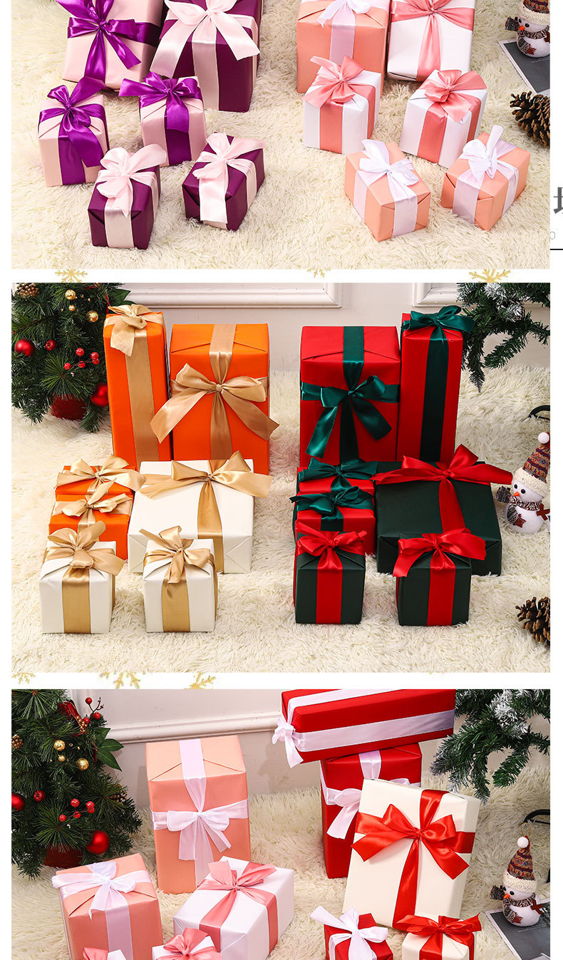 Conjunto de 7 peças para decoração de Natal - Decoração festiva para árvore, cenários para hotéis e vitrines, tema natalino vermelho e verde._voghion.com