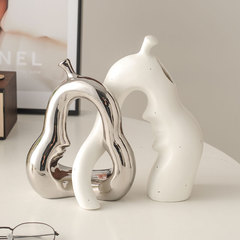 Nordic abstract art decorative ceramic creative vase ornament living room desk home decor floral accessories wholesale