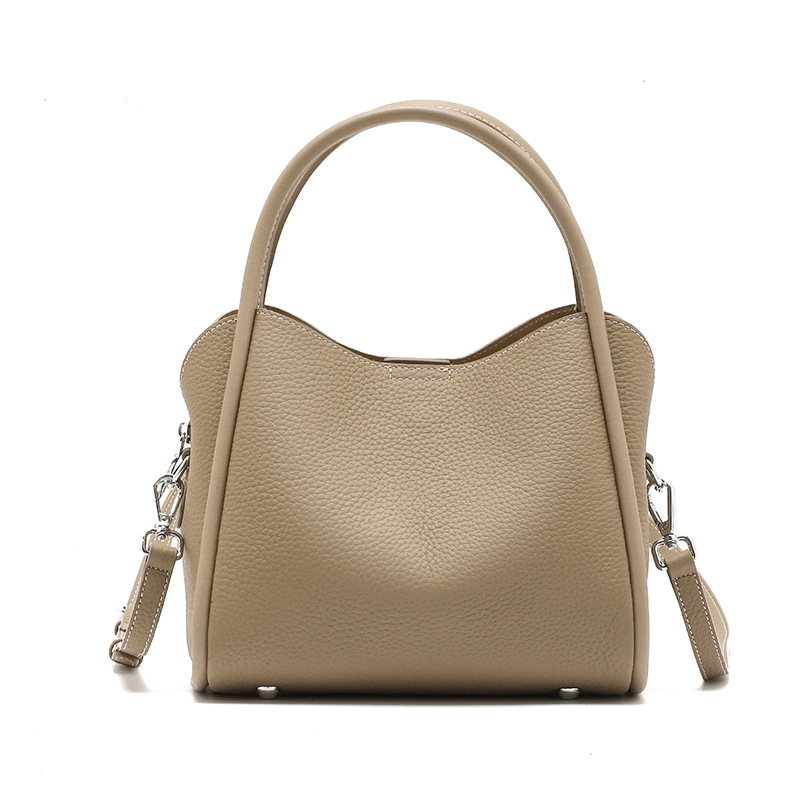 Dames bucket tas - stijlvolle schoudertas van echt leer_voghion.com