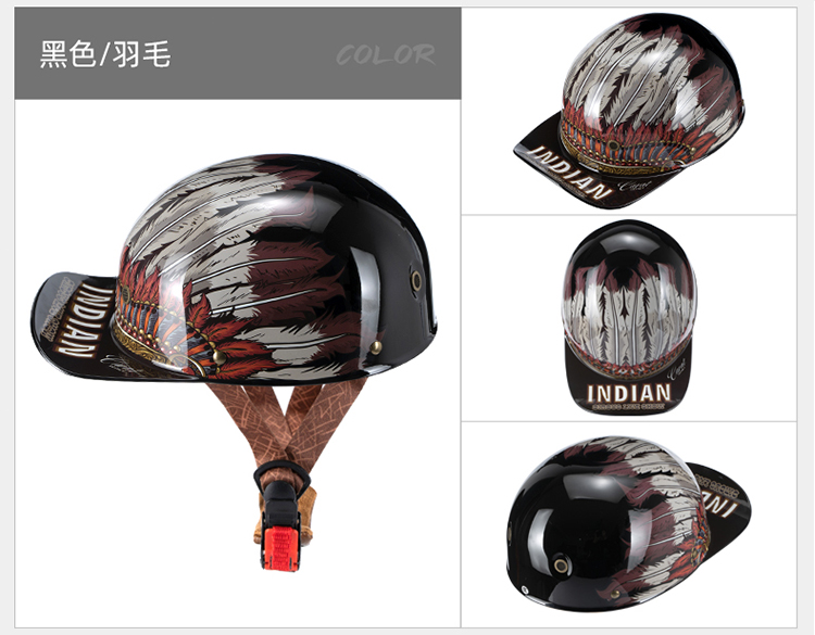 Motorcycle Helmet Women Summer Half Helmet Electric Motorbike Retro Sunscreen