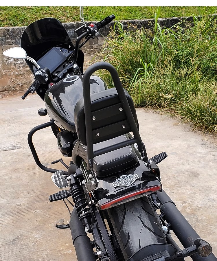Muscle car Wolf suitable for xiangshuai Yulong JSX700i Ruilong JSX900i backrest modified tail frame tail wing curved bow backrest