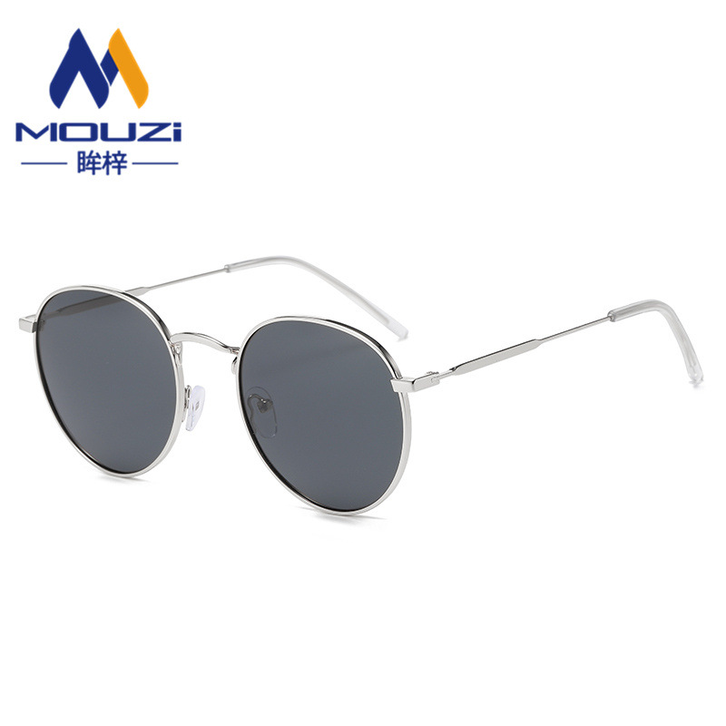 Silver frame black gray film