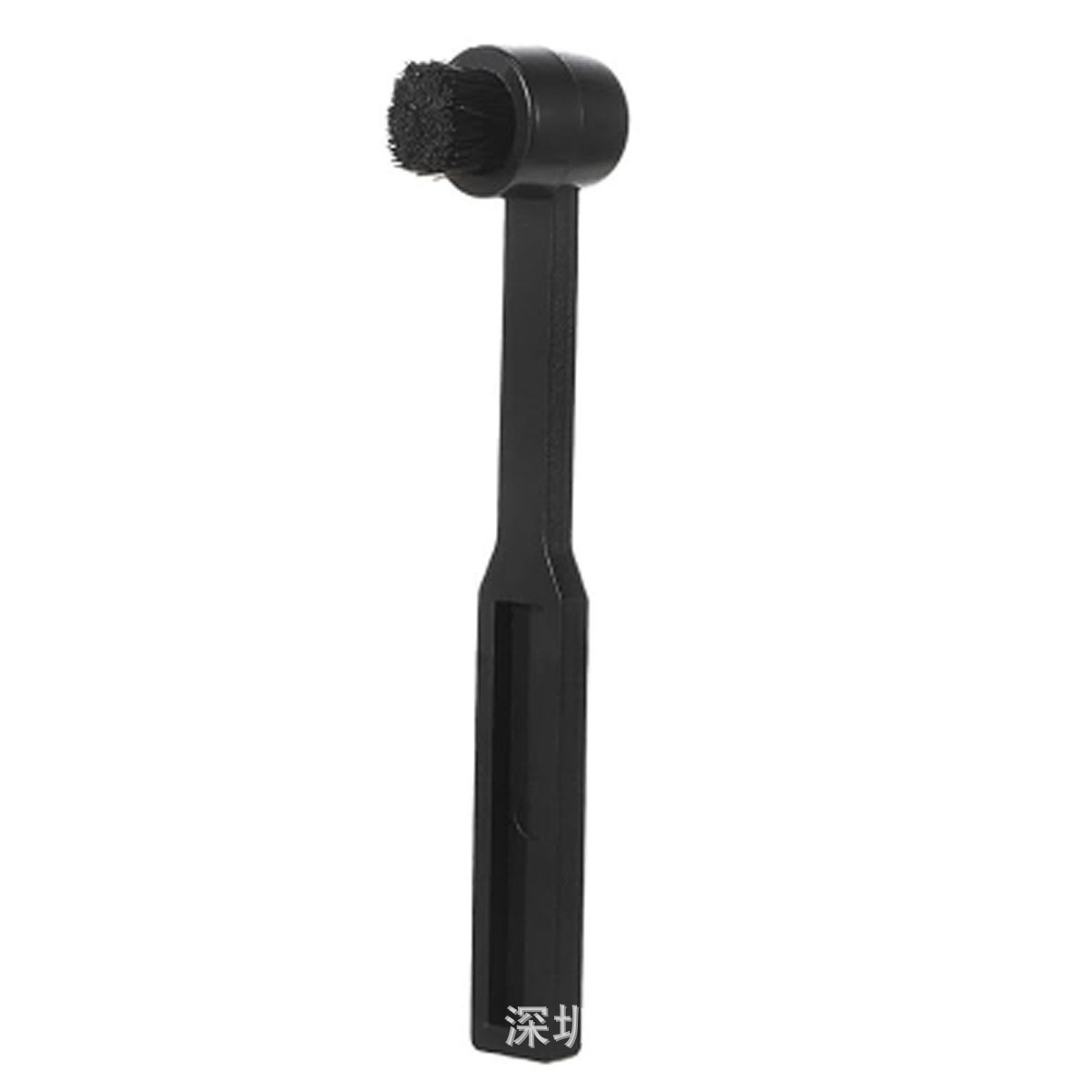 검은 작은 둥근 브러시