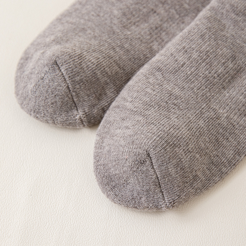 Socks children in autumn and winter, knee length warmth, anti slip, thickened plush loop, thick leg for women's long_voghion.com