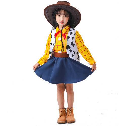 Halloween COSPLAY costume Toy Story Woody girls cowboy costume prom performance parent-child costume