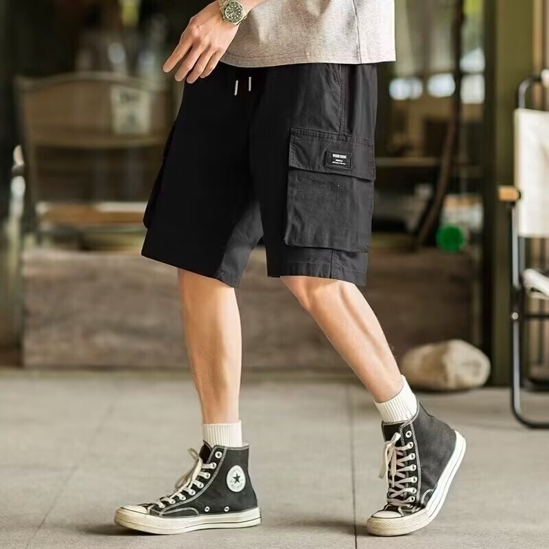 American-Style Casual Work Shorts for Men, Summer Trendy Casual Sports Loose Multi-Pocket Knee-Length Shorts, Direct from the Manufacturer