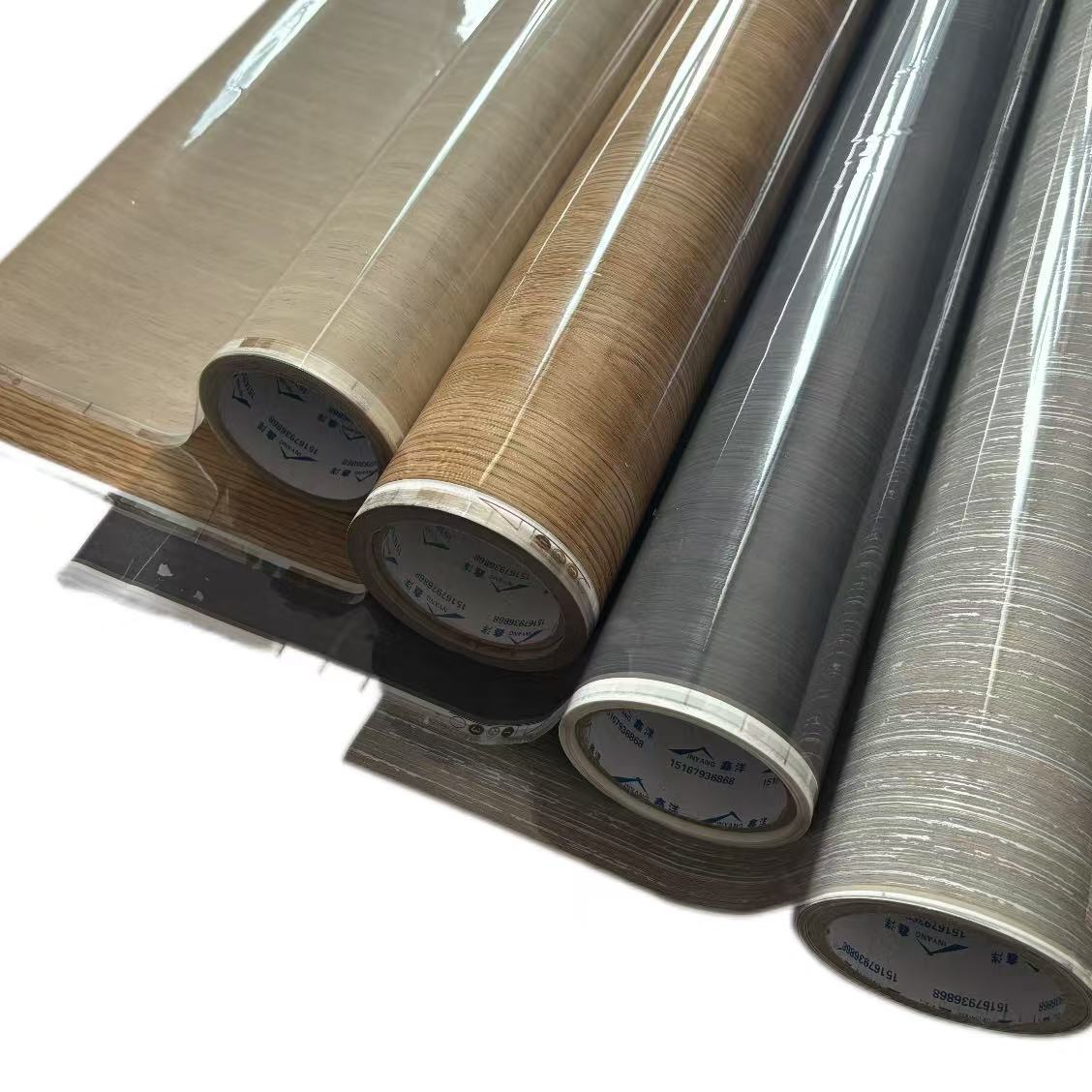 棕色工厂直供卷状高端木纹热烫金箔超顺滑独特纹理专用于相框墙板