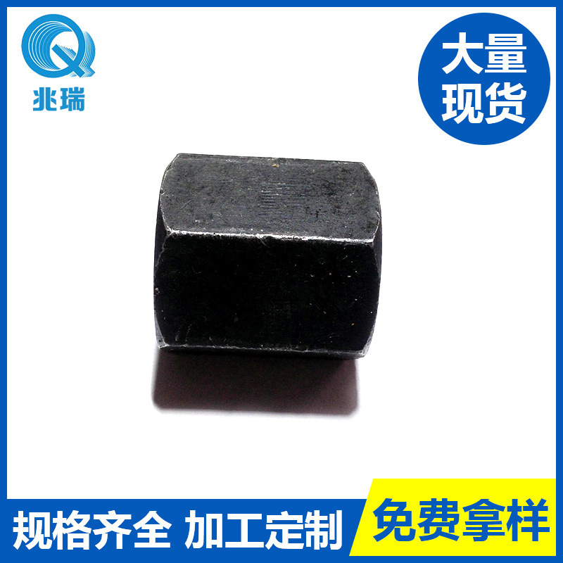 厂家批发 不锈钢加长加厚六角圆柱通丝螺母牙条丝杆连接螺丝帽