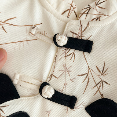 Baby Bodysuit Spring Outfit 2024 Newborn Boy Baby Full Moon 100th Day Holding Outfit Crawling Suit