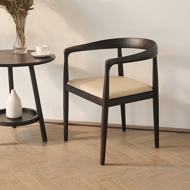 The miss arm chair Danish Designer Italian Minimalist Solid Wood Dining Chair Light Luxury Chinese Island Table Chair