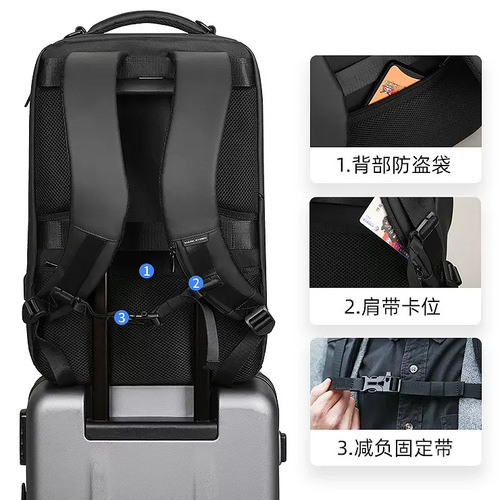 Marco Leden business backpack men's cross-border multi-functional men's backpack waterproof travel computer bag bags