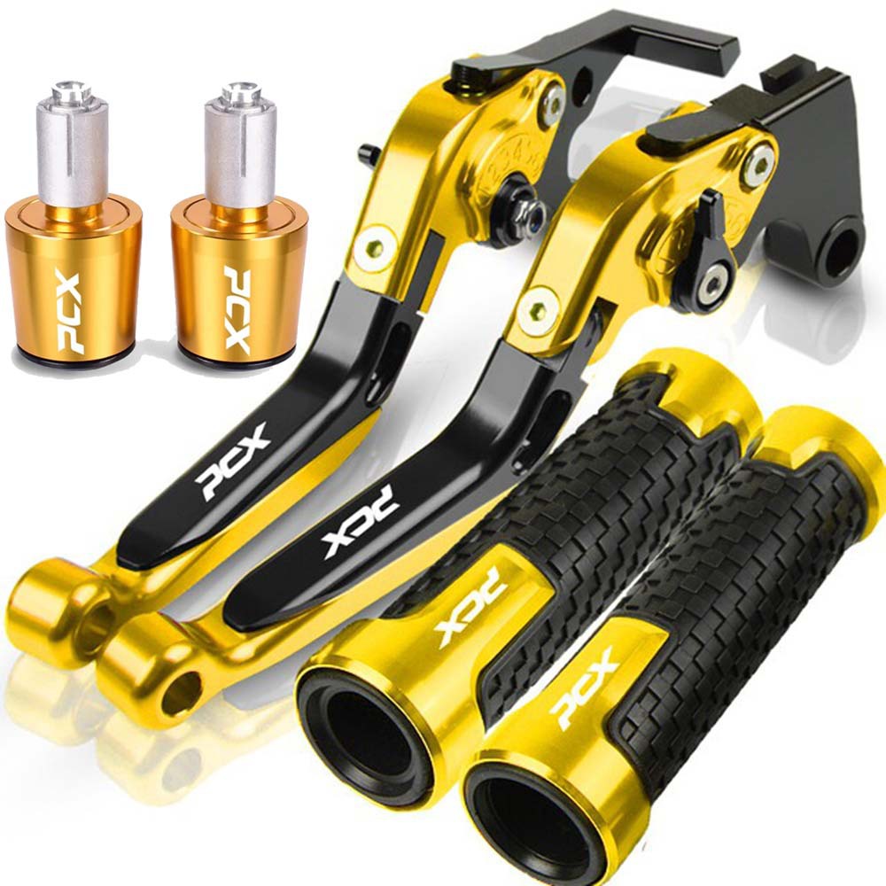 Pcx160/150 Abs Motorcycle Modified Cnc Brake Clutch Handle Lever Horn Handlebar Rubber Plug Set