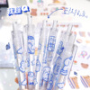 艺蓝 Cream brand cartoon gel pen for elementary school students, set, simple and elegant design, with little bears, wholesale