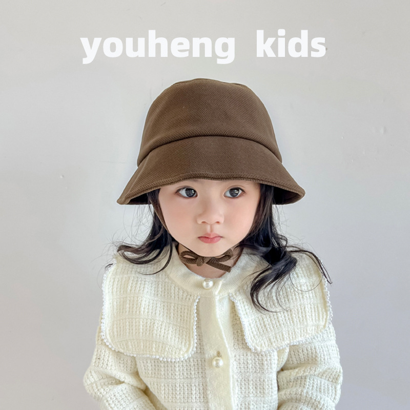 Otoño para niñas sombrero de bañera sombrero de protección solar sombrero de sol estilo británico vintage sombrero de cubo sombrero de pescador otoño invierno sombrero de niños