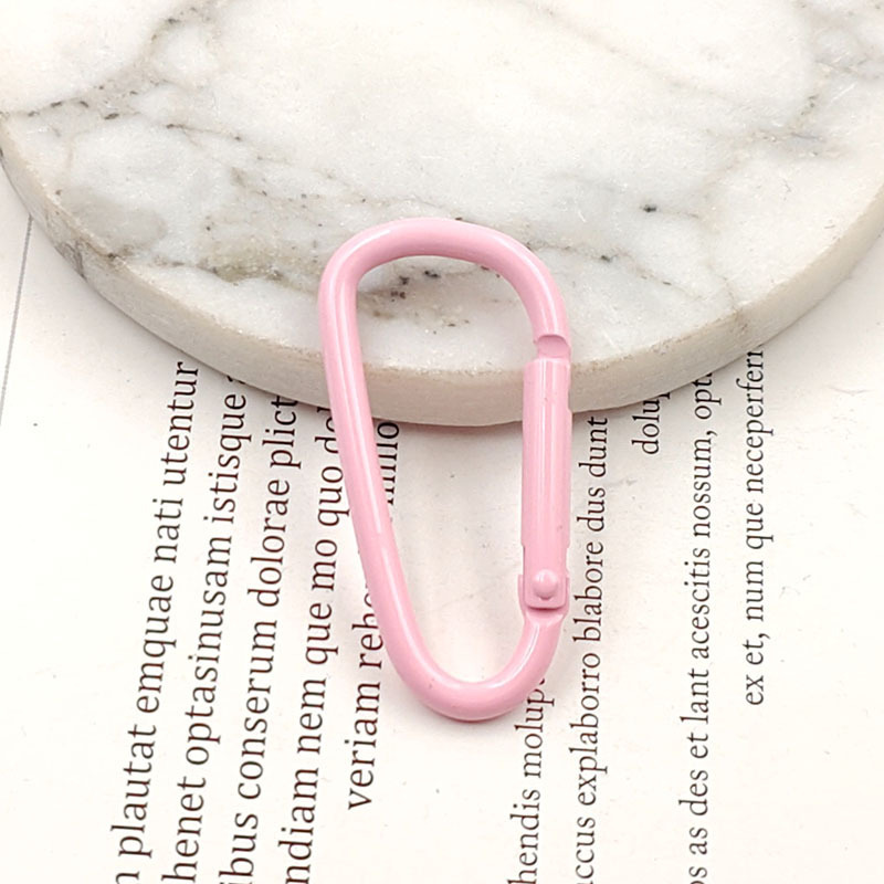 DIY ジュエリー アクセサリー カラー ペイント アルミニウム合金素材 D 型バックル バッグ バックル キーホルダー|undefined