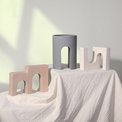 Modern minimalist geometric architectural ornaments, creative soft decoration, hotel model room, living room, study room, cabinet, handicrafts