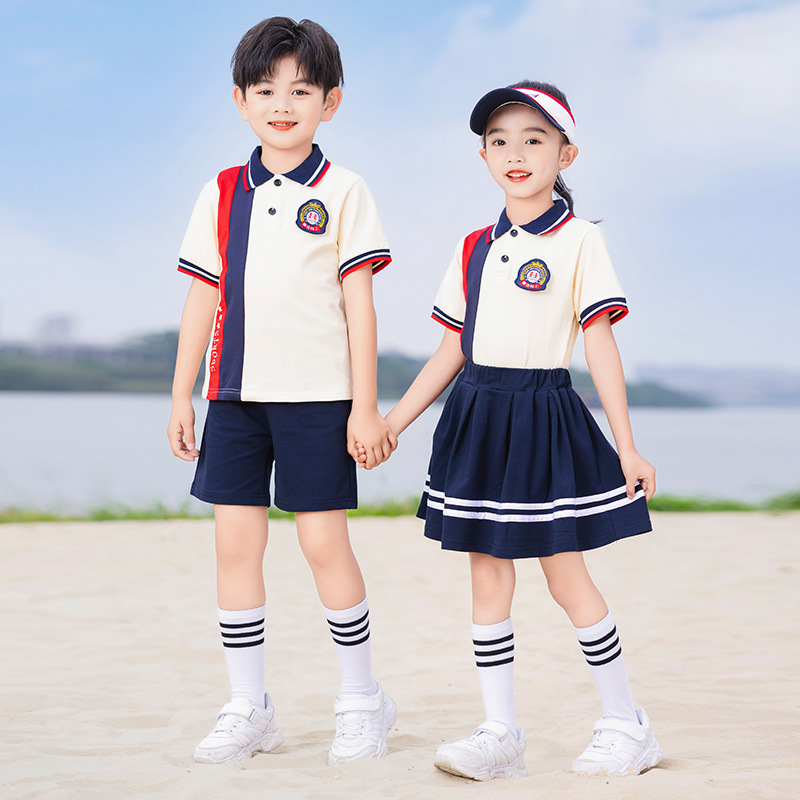 Preschool Summer Uniform College Style Student Class Uniform New Arrival British Style Children's School Uniform Sports Set