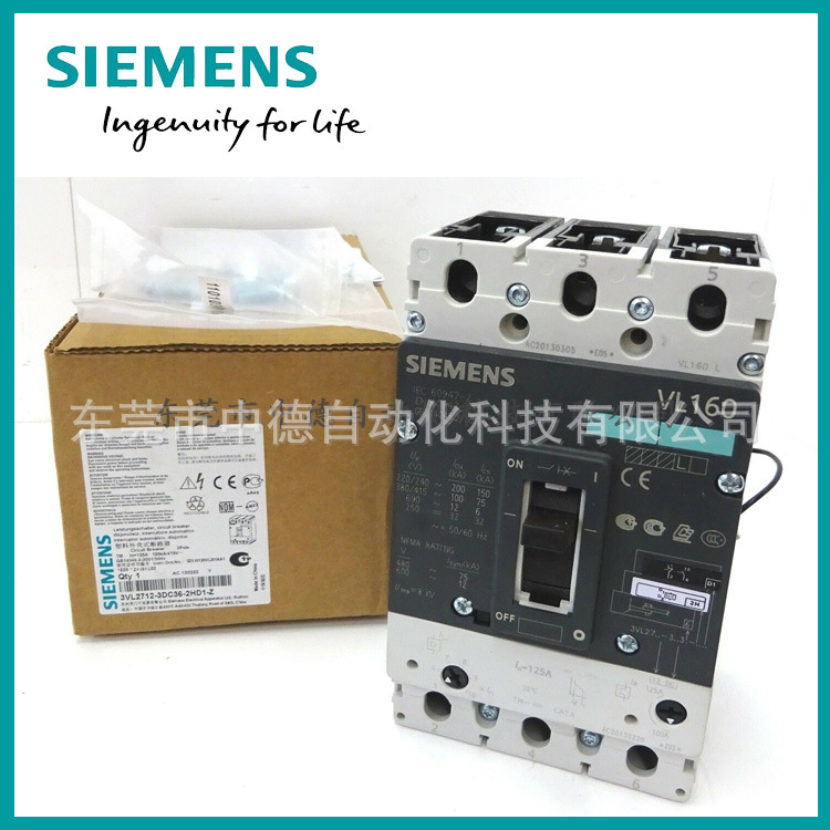 3VL2712-3DC36-2HD1-Z Siemens 西门子 开关