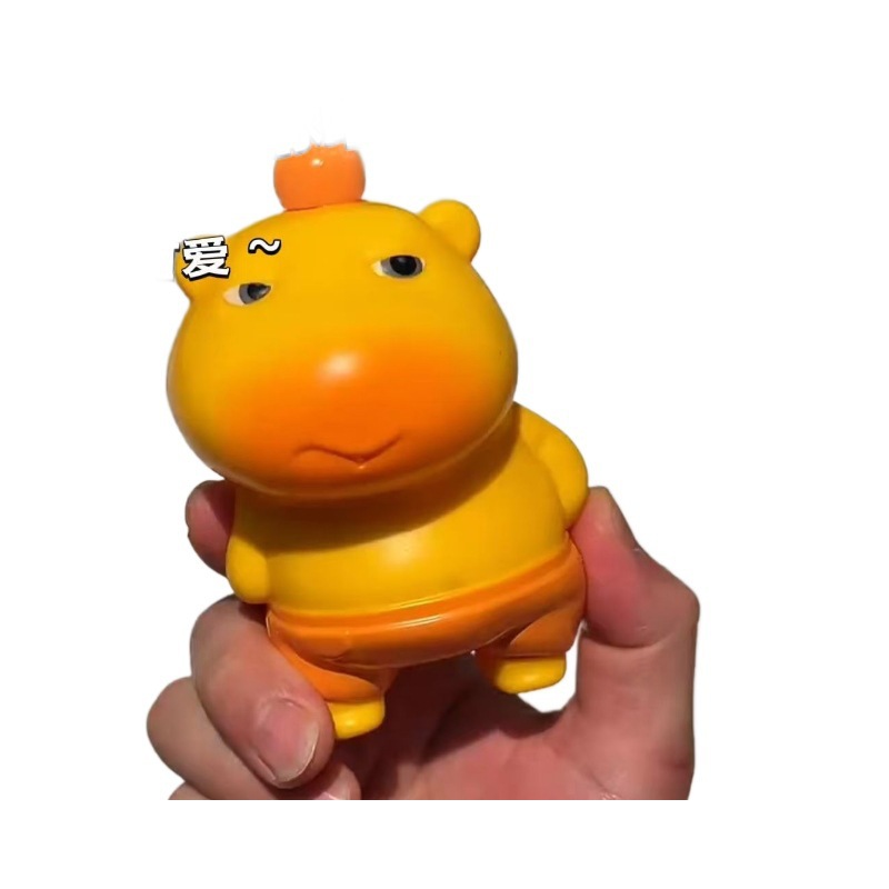 Carpincho, lindo y divertido, pistola de agua pequeña para niños, pistola de agua pequeña tipo prensa manual, juego de verano, juego de agua, juego de agua, juguete de mano