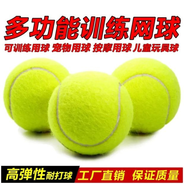 Tennis Beginners' Highly Elastic and Durable Upgraded Training Tennis Wear-Resistant Junior and Intermediate Competition Massage Pet Ball