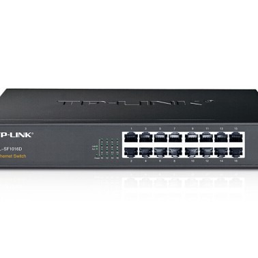 TP-LINK TL-SF1016D 百兆桌面型交换机 16口百兆交换机