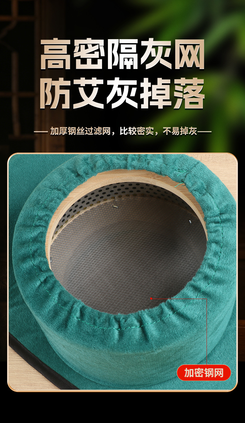 Portable Moxibustion Box Three-Needle Bamboo Wood Smokeless Moxa Warmer Full Body Hanging Moxa Therapy key features