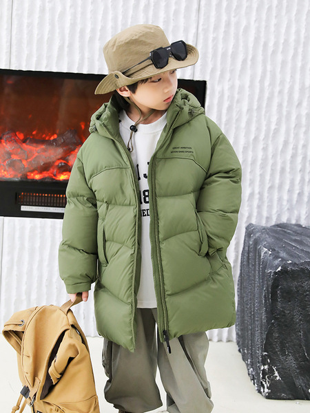 Winter velvet children's down jacket for boys