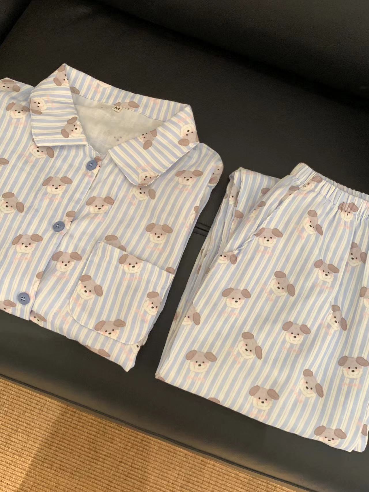 줄무늬 강아지(반팔바지 정장)