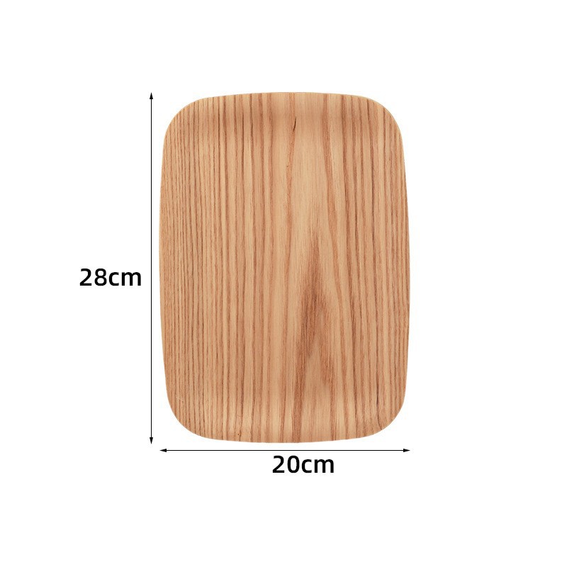 Paleta rectangular de sauce de agua, bandeja de estilo japonés personalizada, bandeja de madera de punto oeste, bandeja de madera personalizada, panadería
