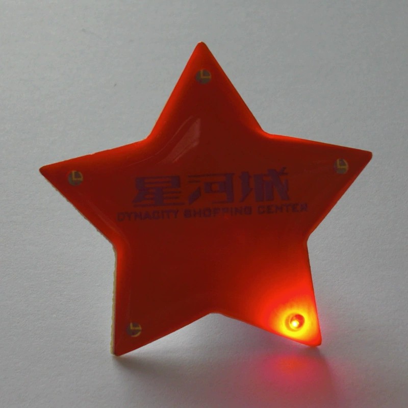 Orden Flash insignia hebilla magnética insignia luminosa LED electrónica luminosa insignia empresa aniversario evento suministros