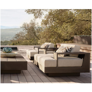 Outdoor Aluminum Alloy Sofa Leisure Homestay Designer Courtyard Villa Open-Air Creative Furniture Balcony Leisure Simple
