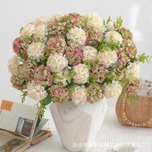 厂家直销水彩龙凤球仿真花婚礼居家摆件摄影道具布景餐桌装饰假花