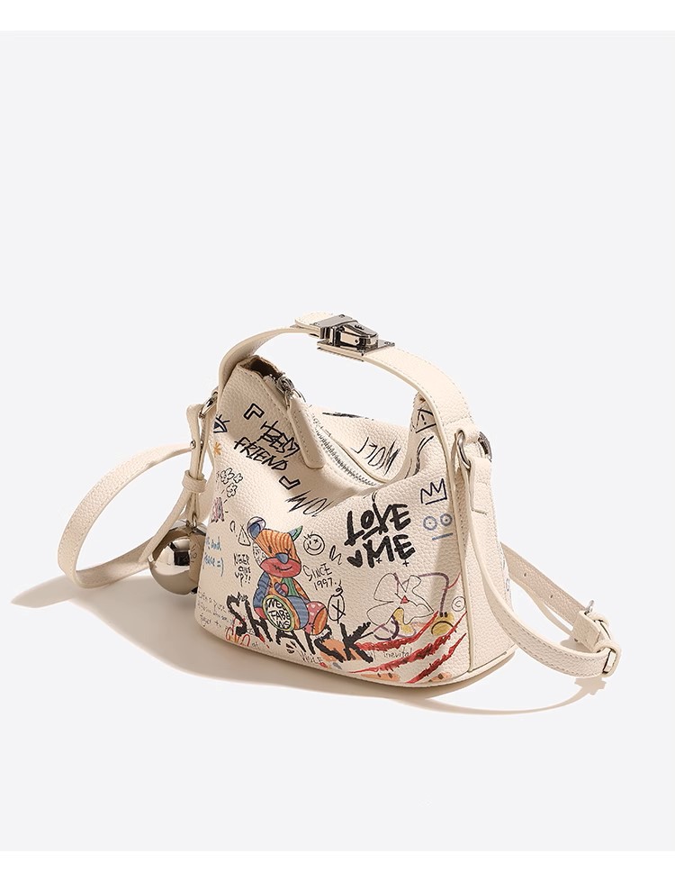 bear bag new fashion versatile cute handbag shoulder messenger bag_voghion.com