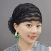 Black (bright silk pattern cap)