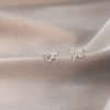 Earrings with bow