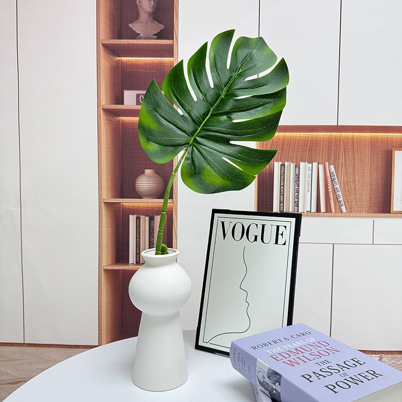 Simulation turtle back leaf photo plant leaves wedding flower arrangement leaves green leaf decoration wedding sunflower kindergarten