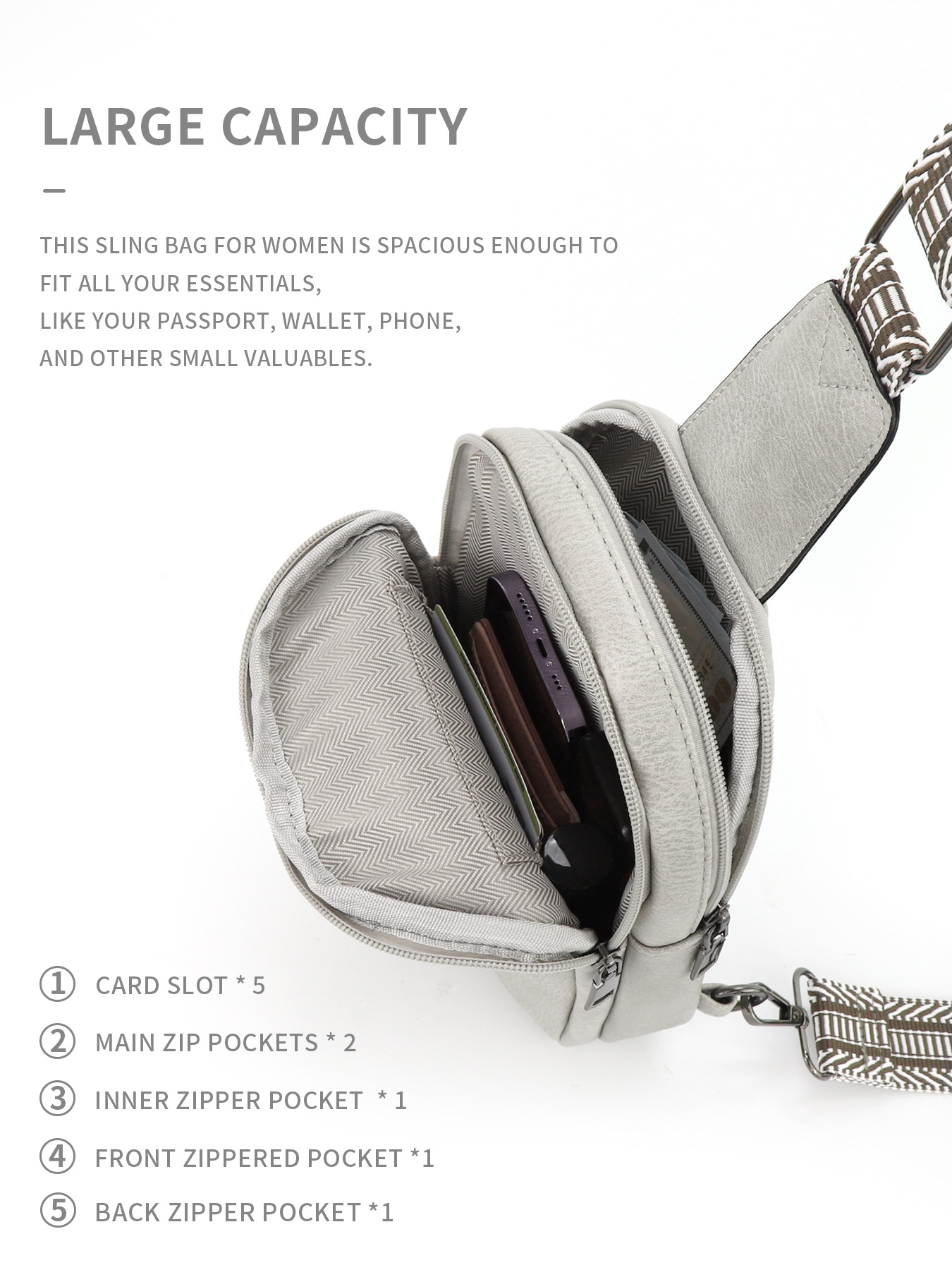 259g Weight Polyester Lining Material Zipper Closure Type Sling Strap Strap Type Fanny Pack Bags Type Daily Occasion Pu Leather Material Color Block Pattern All Seasons Season Unisex Gender Vintage Style Style Oval Shape Unisex Vintage Style Color Block Pu Leather Waist Bags 26