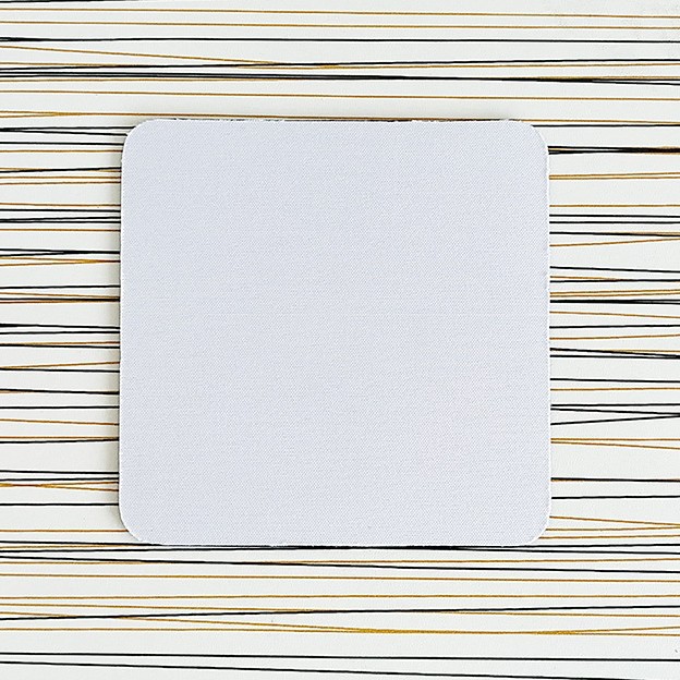 En blanco de transferencia térmica de tela de buceo posavasos DIY foto cuadrado sublimación anti-escaldado almohadilla de aislamiento productos semiacabados