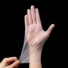 Disposable gloves TPE thickened and durable PVC food grade latex rubber home catering kitchen baking 100 pieces