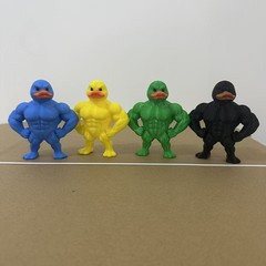 3D打印肌肉多色小黄鸭搞笑玩具新品创意鸭子家居装饰桌面摆件礼物