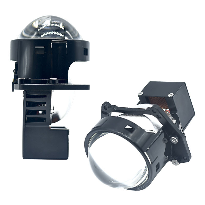 Transfronterizo nuevo 3,0 pulgadas LED de doble luz lente 80W de alta potencia modificado coche LED faro lejos y cerca de la luz integrada