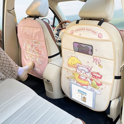 anti-wear pad cartoon children's car – Chair back anti-kick pad