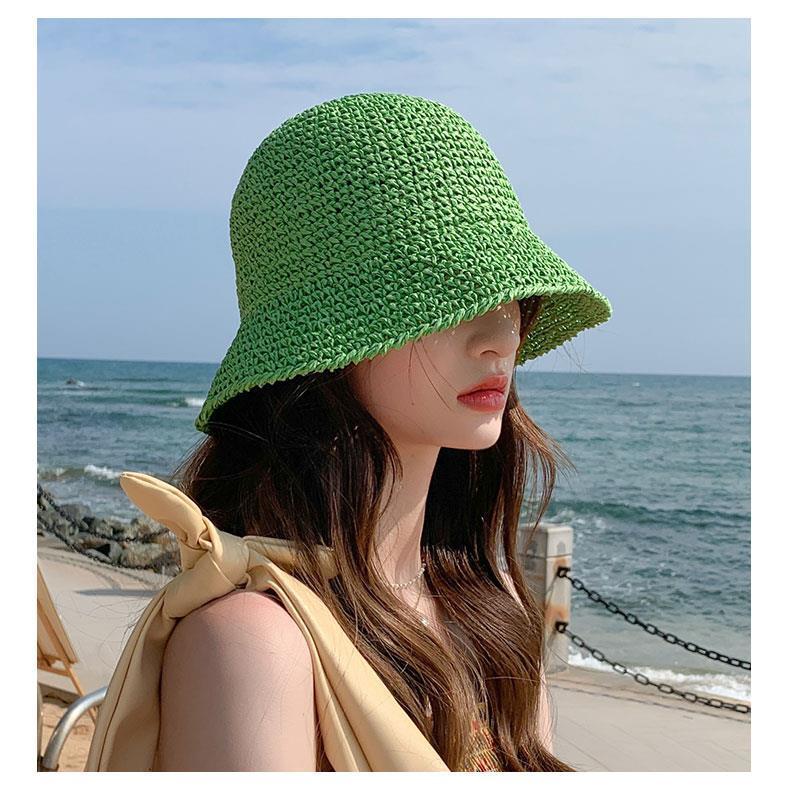 Women's Japanese Style Solid Color Straw Hat display picture 3