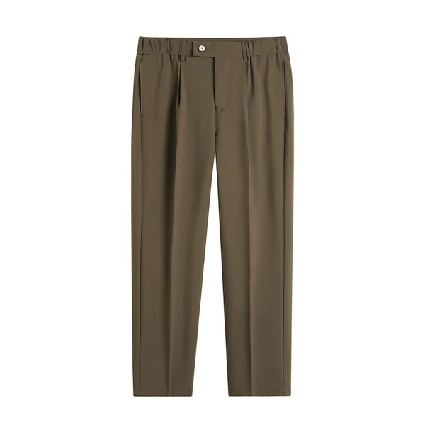 Single trousers gray brown