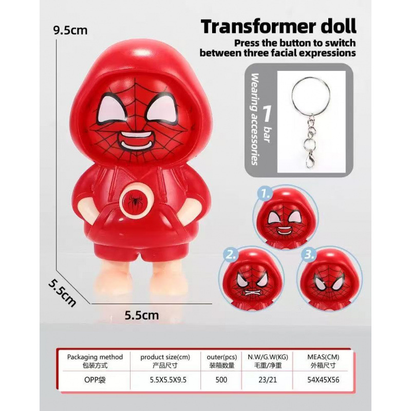 거미 얼굴 변화 인형