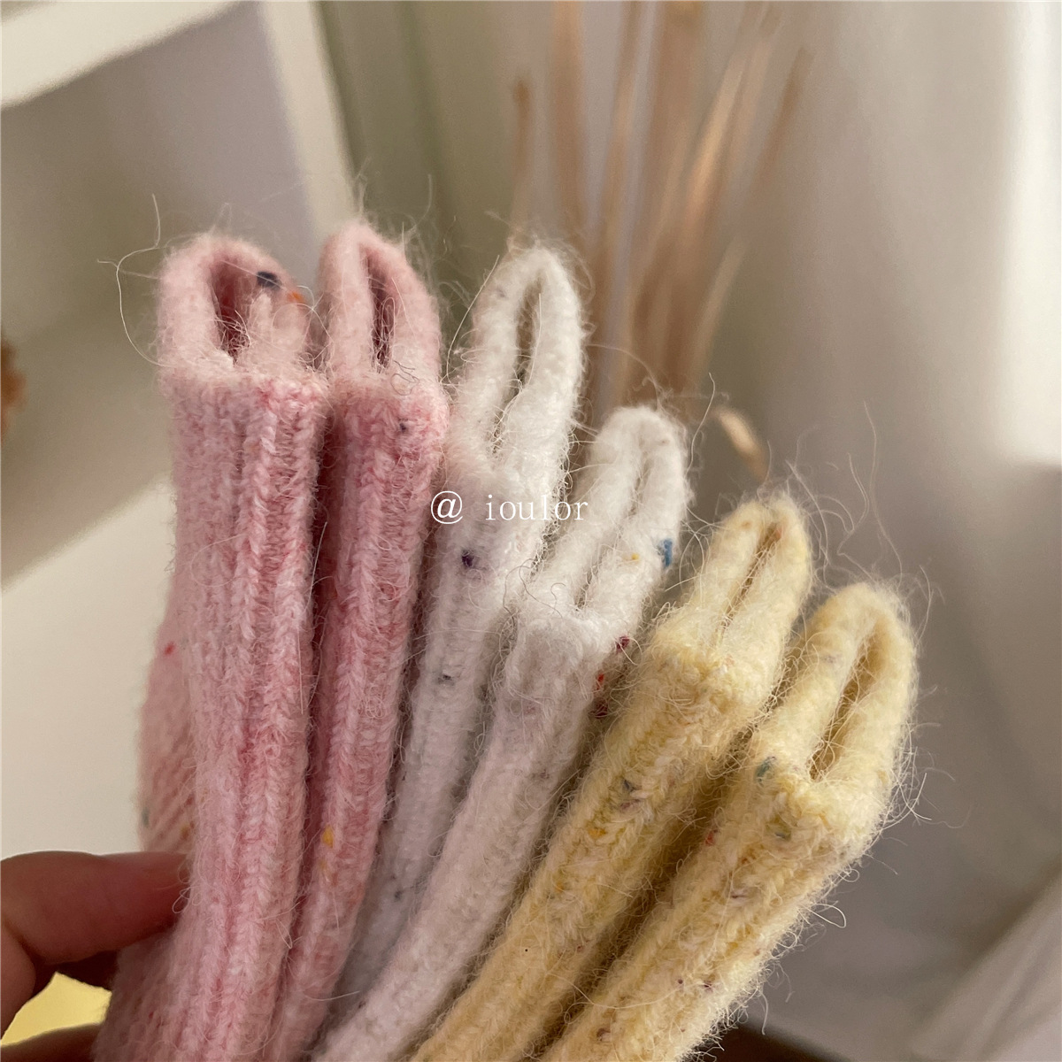 Women's Fashion Solid Color Polyester Wool Ankle Socks display picture 4