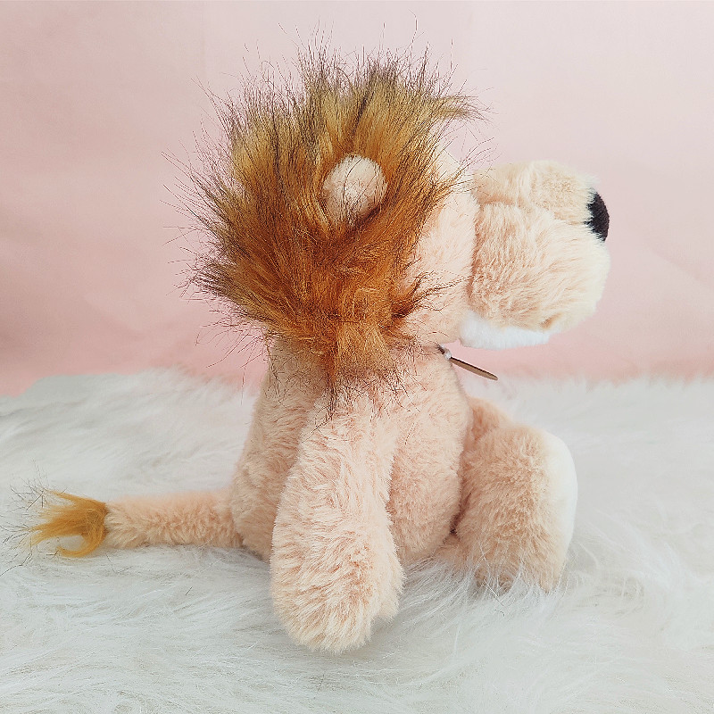 Linda Q linda muñeca de león león amarillo peluche animal del bosque tranquilizador muñeca muñeca regalo de cumpleaños